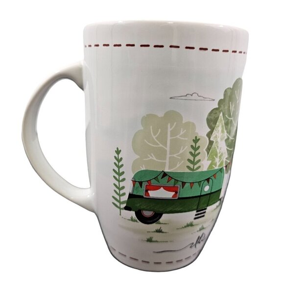 Retro Camper It’s all about the journey Large 18 Oz Porcelain Mug – “A” - Picture 3 of 16